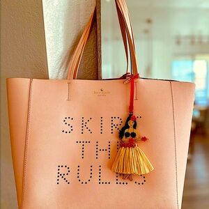Kate Spade Hawaiian Girl pink tote bag.